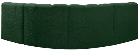 Briar Green 103 Boucle Fabric Upholstered Modular Sectional, 4-Piece