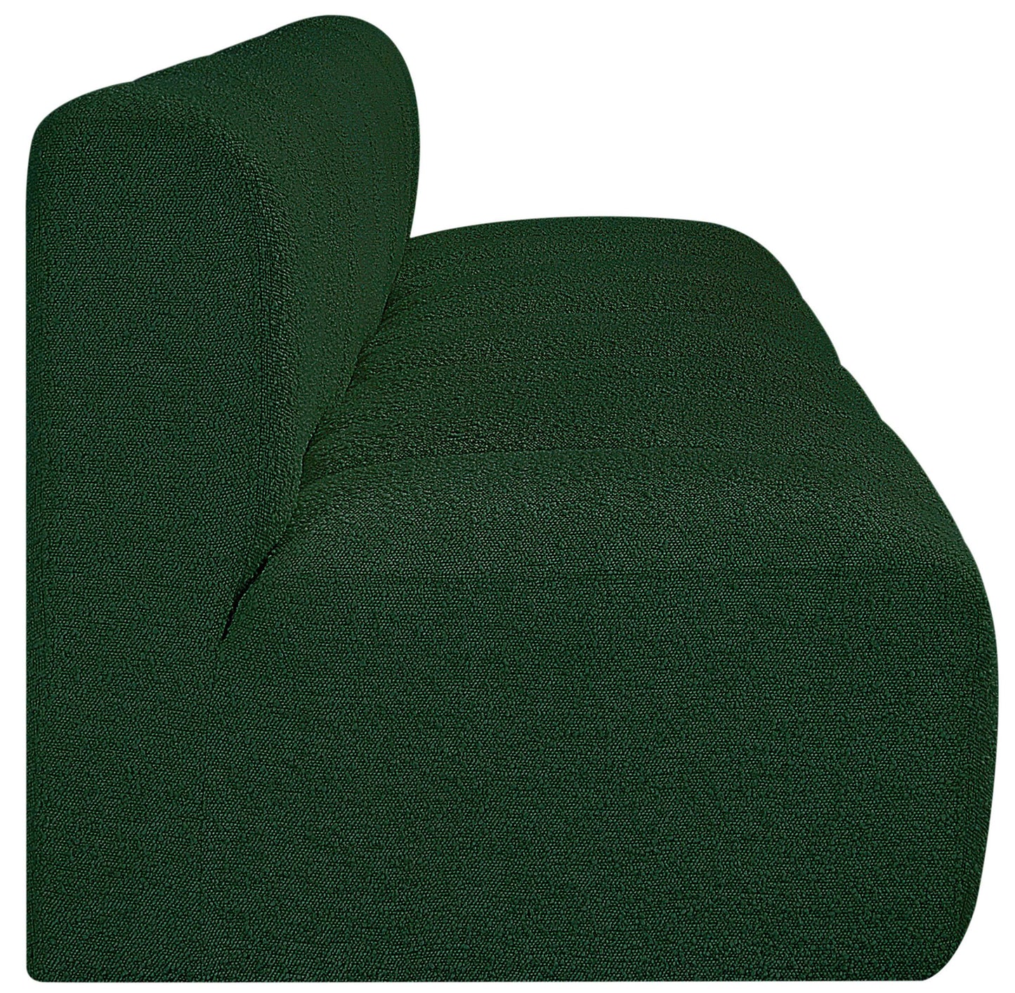 zara green boucle fabric modular sofa s4e