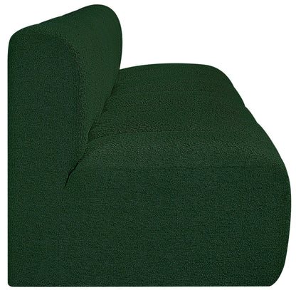 Zara Green Boucle Fabric Modular Sofa S4E