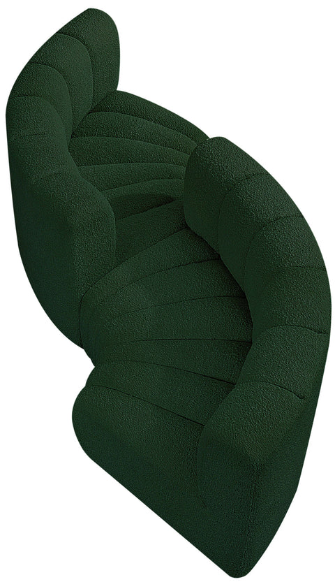 Briar Green 102 Boucle Fabric Upholstered Modular Sectional, 4-Piece