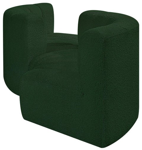 Briar Green 102 Boucle Fabric Upholstered Modular Sectional, 4-Piece