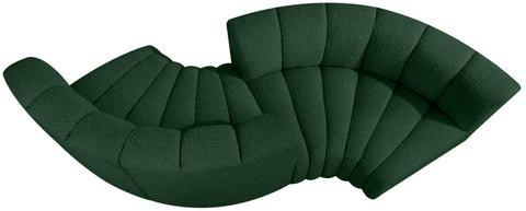 Briar Green 102 Boucle Fabric Upholstered Modular Sectional, 4-Piece