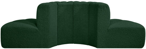Briar Green 90 Boucle Fabric Upholstered Modular Sectional, 4-Piece