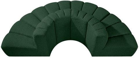 Briar Green 90 Boucle Fabric Upholstered Modular Sectional, 4-Piece