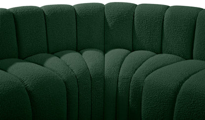 Zara Green Boucle Fabric Modular Sofa S7B