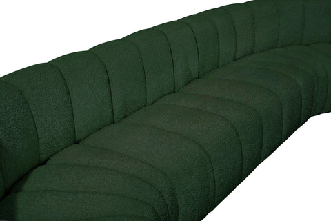 Briar Green 150 Boucle Fabric Upholstered Modular Sectional, 8-Piece