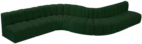 Briar Green 197 Boucle Fabric Upholstered Modular Sectional, 8-Piece