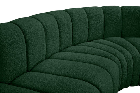 Briar Green 197 Boucle Fabric Upholstered Modular Sectional, 8-Piece