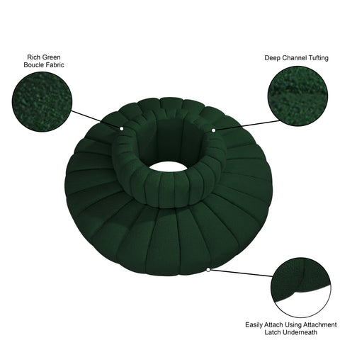 Briar Green 90 Boucle Fabric Upholstered Modular Sectional, 8-Piece