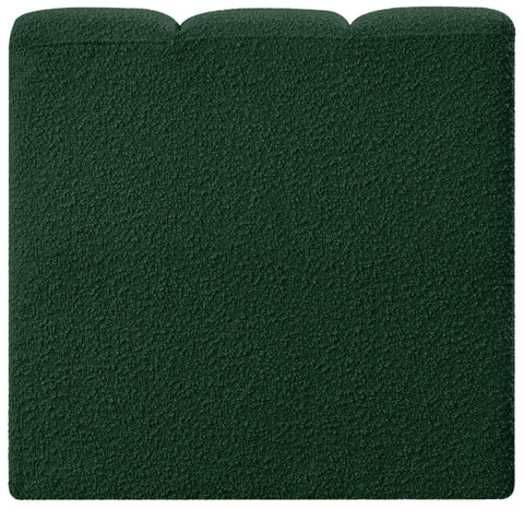 Briar Green Boucle Fabric Upholstered Modular Straight Chair, 1 Piece