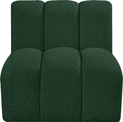 Briar Green Boucle Fabric Upholstered Modular Straight Chair, 1 Piece