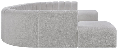 Zara Grey Boucle Fabric Modular Sofa S10A