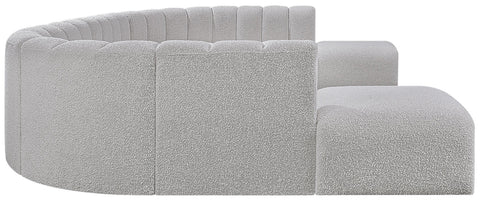 Briar Grey 161 Boucle Fabric Upholstered Modular Sectional, 10-Piece