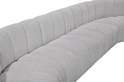 Zara Grey Boucle Fabric Modular Sofa S10A