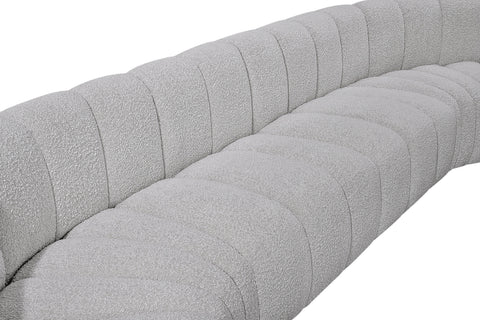 Briar Grey 161 Boucle Fabric Upholstered Modular Sectional, 10-Piece