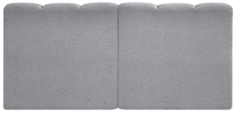 Briar Grey 60 Boucle Fabric Upholstered Modular Sectional , 2-Piece (Style 1)