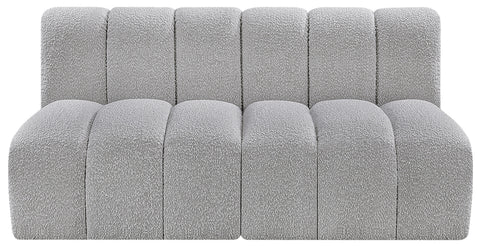 Briar Grey 60 Boucle Fabric Upholstered Modular Sectional , 2-Piece (Style 1)