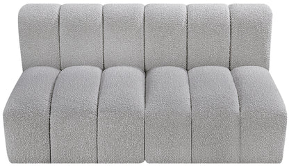 Zara Grey Boucle Fabric Modular Sofa S2A