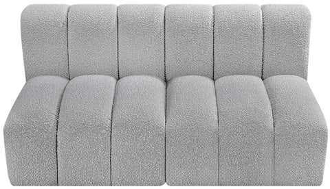 Briar Grey 60 Boucle Fabric Upholstered Modular Sectional , 2-Piece (Style 1)
