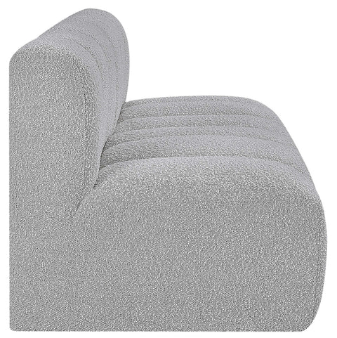 Briar Grey 60 Boucle Fabric Upholstered Modular Sectional , 2-Piece (Style 1)
