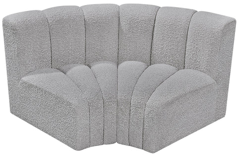 Briar Grey 60 Boucle Fabric Upholstered Modular Sectional , 2-Piece (Style 2)
