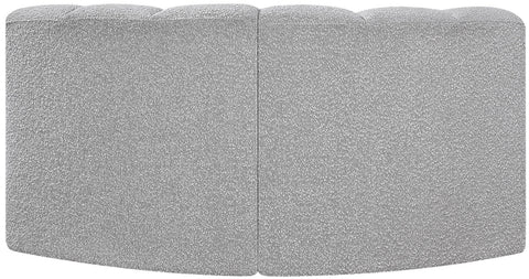 Briar Grey 60 Boucle Fabric Upholstered Modular Sectional , 2-Piece (Style 2)