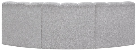 Briar Grey 86 Boucle Fabric Upholstered Modular Sectional, 3-Piece
