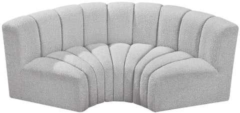 Briar Grey 80 Boucle Fabric Upholstered Modular Sectional, 3-Piece