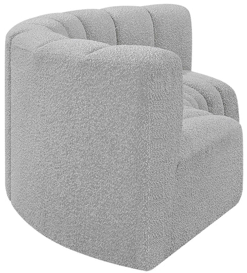 Briar Grey 80 Boucle Fabric Upholstered Modular Sectional, 3-Piece