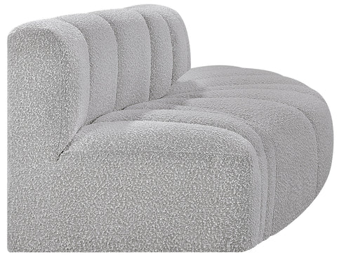 Briar Grey 77 Boucle Fabric Upholstered Modular Sectional, 3-Piece