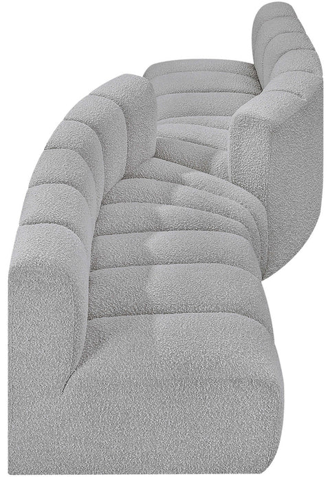 Briar Grey 108 Boucle Fabric Upholstered Modular Sectional, 4-Piece