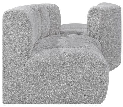 Zara Grey Boucle Fabric Modular Sofa S4A