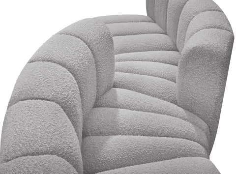 Briar Grey 108 Boucle Fabric Upholstered Modular Sectional, 4-Piece