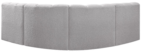 Briar Grey 103 Boucle Fabric Upholstered Modular Sectional, 4-Piece