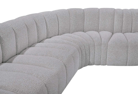 Briar Grey 103 Boucle Fabric Upholstered Modular Sectional, 4-Piece