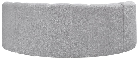 Briar Grey 88 Boucle Fabric Upholstered Modular Sectional, 4-Piece