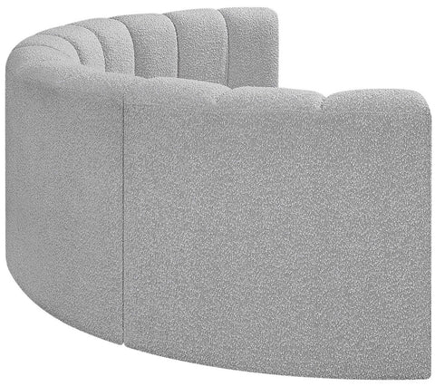 Briar Grey 88 Boucle Fabric Upholstered Modular Sectional, 4-Piece