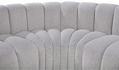 Zara Grey Boucle Fabric Modular Sofa S4C