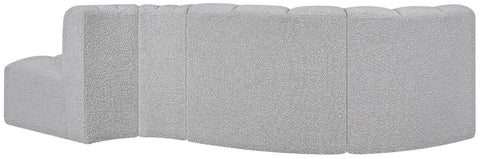 Briar Grey 104 Boucle Fabric Upholstered Modular Sectional, 4-Piece
