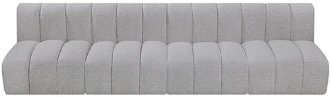 Briar Grey 119 Boucle Fabric Upholstered Modular Sectional, 4-Piece