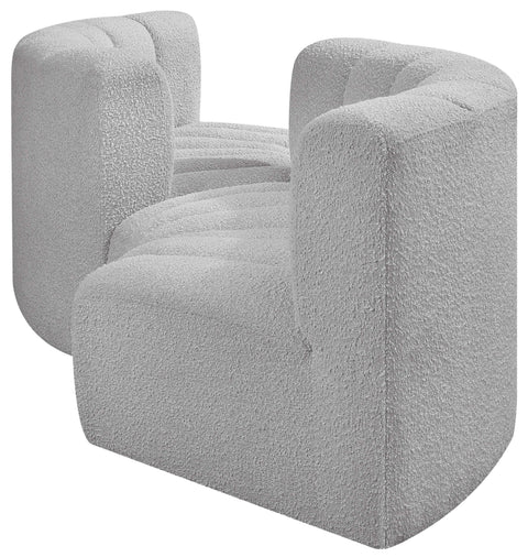 Briar Grey 102 Boucle Fabric Upholstered Modular Sectional, 4-Piece