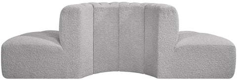 Briar Grey 90 Boucle Fabric Upholstered Modular Sectional, 4-Piece