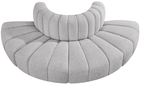 Briar Grey 90 Boucle Fabric Upholstered Modular Sectional, 4-Piece