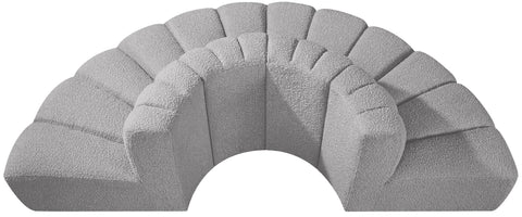 Briar Grey 90 Boucle Fabric Upholstered Modular Sectional, 4-Piece