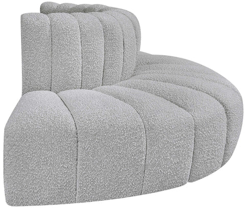 Briar Grey 90 Boucle Fabric Upholstered Modular Sectional, 4-Piece