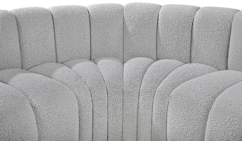 Briar Grey 145 Boucle Fabric Upholstered Modular Sectional , 6-Piece (Style 1)