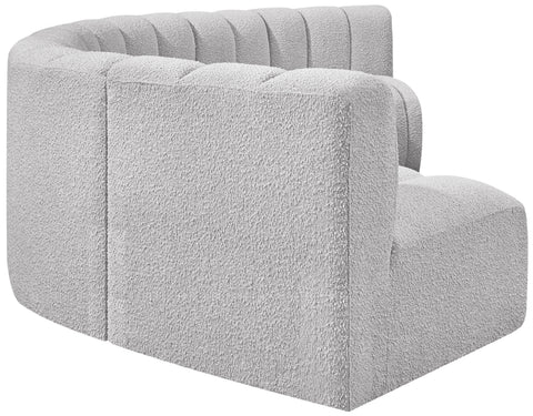 Briar Grey 151 Boucle Fabric Upholstered Modular Sectional, 6-Piece