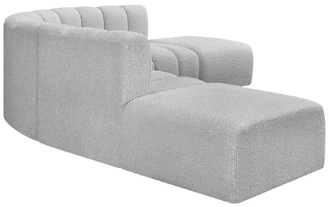 Briar Grey 146 Boucle Fabric Upholstered Modular Sectional, 6-Piece