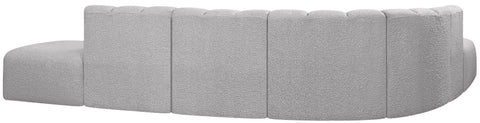 Briar Grey 172 Boucle Fabric Upholstered Modular Sectional, 7-Piece