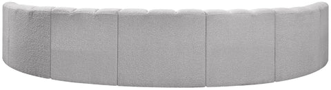 Briar Grey 162 Boucle Fabric Upholstered Modular Sectional, 7-Piece